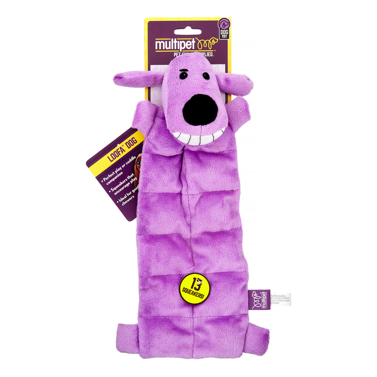 Multipet Loofa Squeaky Mat Dog Toy