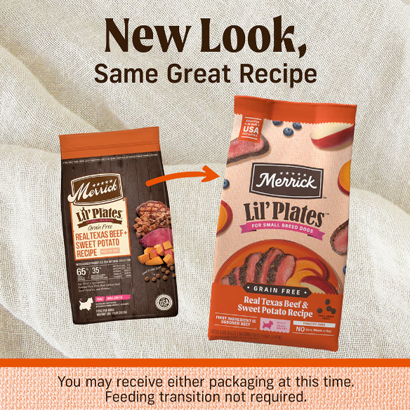 Merrick Lil' Plates Small Breed Adult Grain-Free Real Texas Beef & Sweet Potato Recipe Dry Dog Food
