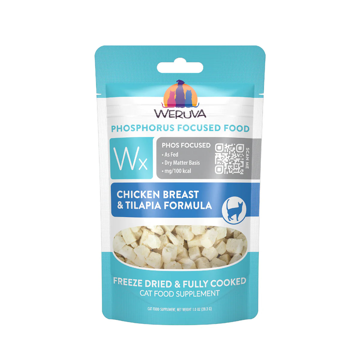 Weruva Freeze Dried Wx Phosphorus Focused Chicken Breast & Tilapia Formula Cat Food Supplement