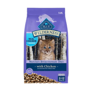 Blue Buffalo Wilderness Kitten Chicken Recipe Grain-Free Dry Cat Food 5 lb