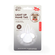 Kikkerland Kobe LED Light Up Write On Name ID Dog Tag