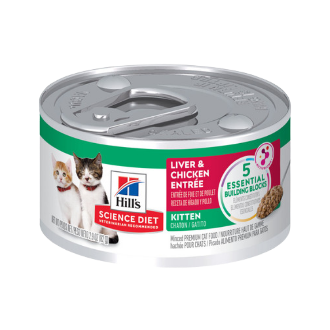 Hill's Science Diet Kitten Liver & Chicken Entree Canned Cat Food