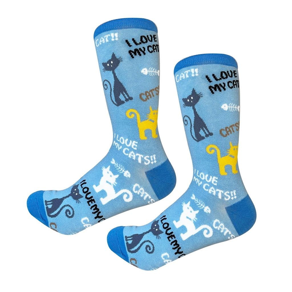 E & S Imports I Love My Cats!! Socks