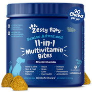 Zesty Paws Senior Advanced 11-in1 Multivitamin Bites Soft Chews for Dogs 90 ct