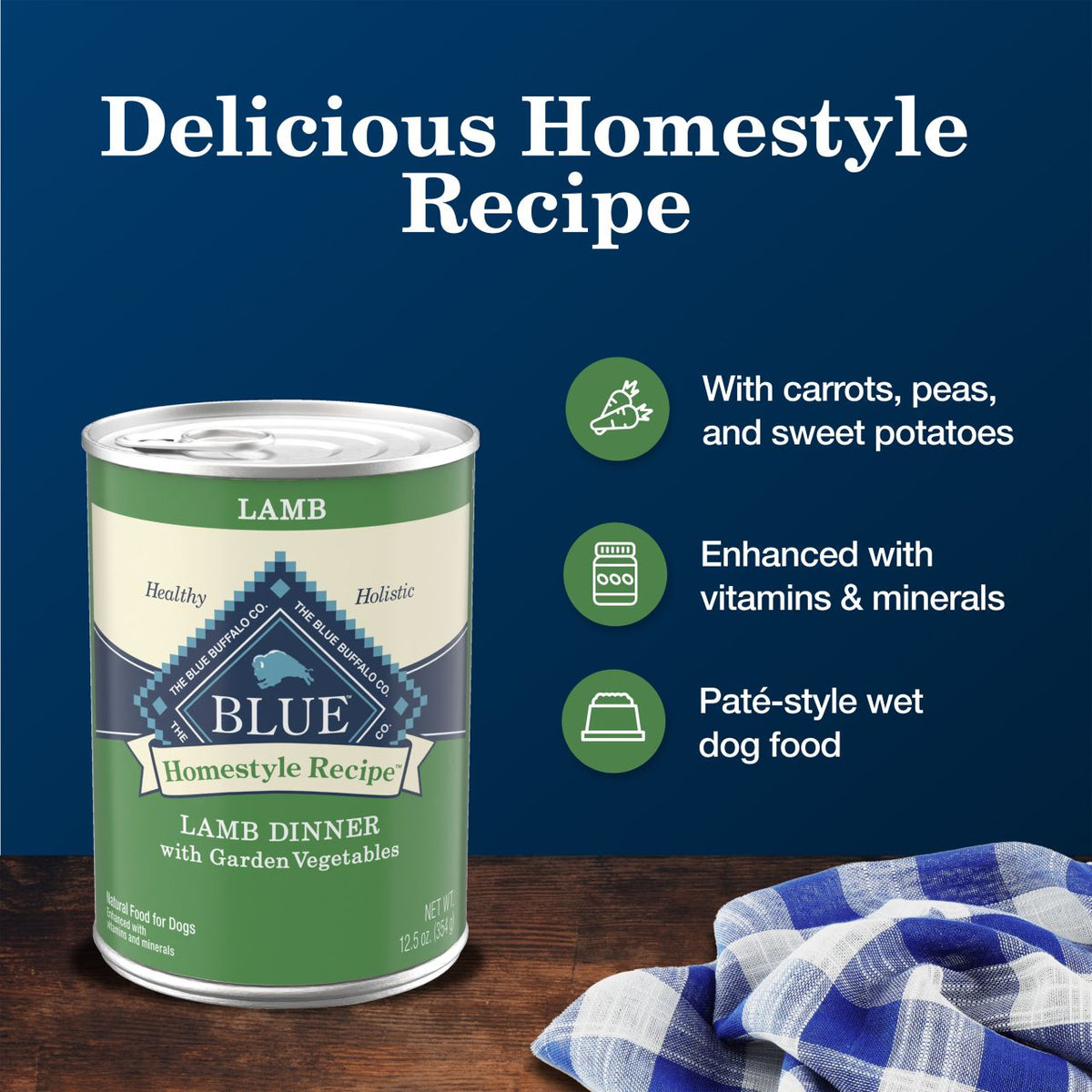 Blue Buffalo Homestyle Recipe Lamb Dinner With Garden Vegetables Canned Dog Food