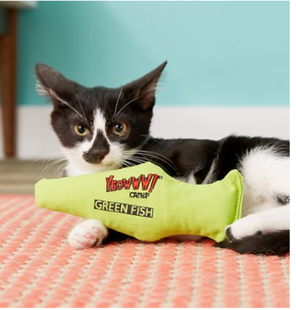Yeowww Fish Catnip Pillow Cat Toy