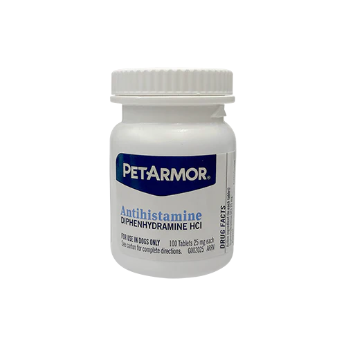 Petarmor Antihistamine Allergy Tablets for Dogs 100 ct