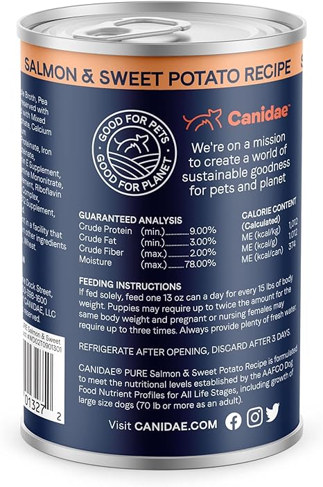 Canidae Pure Goodness Grain-Free Salmon & Sweet Potato Recipe Canned Dog Food