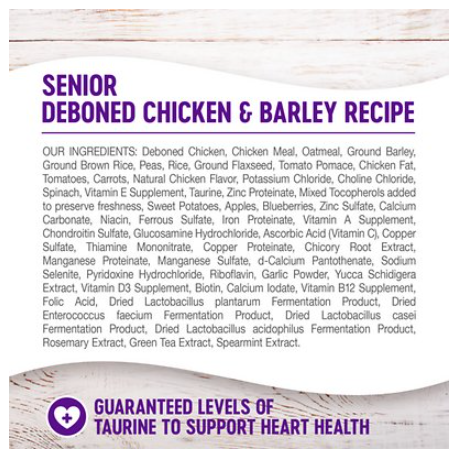 Wellness Complete Health Senior Deboned Chicken & Barley Recipe Dry Dog Food 26 lb
