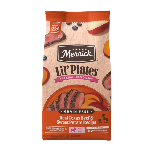 Merrick Lil' Plates Small Breed Adult Grain-Free Real Texas Beef & Sweet Potato Recipe Dry Dog Food