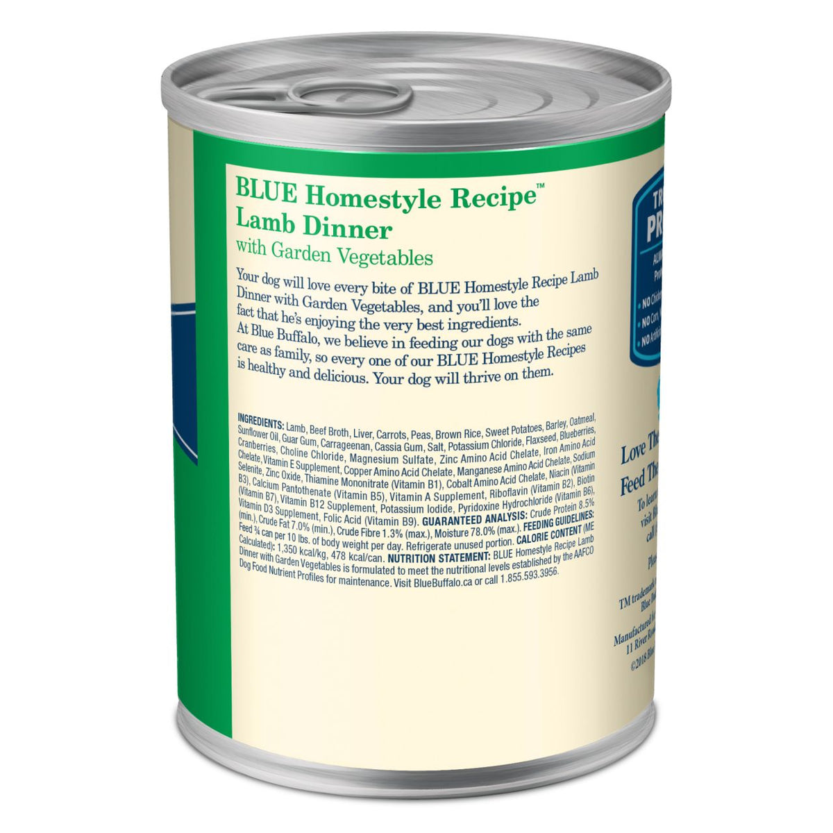 Blue Buffalo Homestyle Recipe Lamb Dinner With Garden Vegetables Canned Dog Food