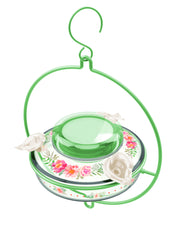 Nature's Way Green Decorative Glass Top-Fill Hummingbird Feeder 13 oz