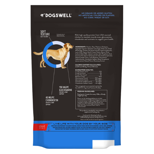 Dogswell Hip and Joint Soft & Chewy Dog Treats, Chicken Recipe 14 oz