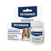 Petarmor Antihistamine Allergy Tablets for Dogs 100 ct
