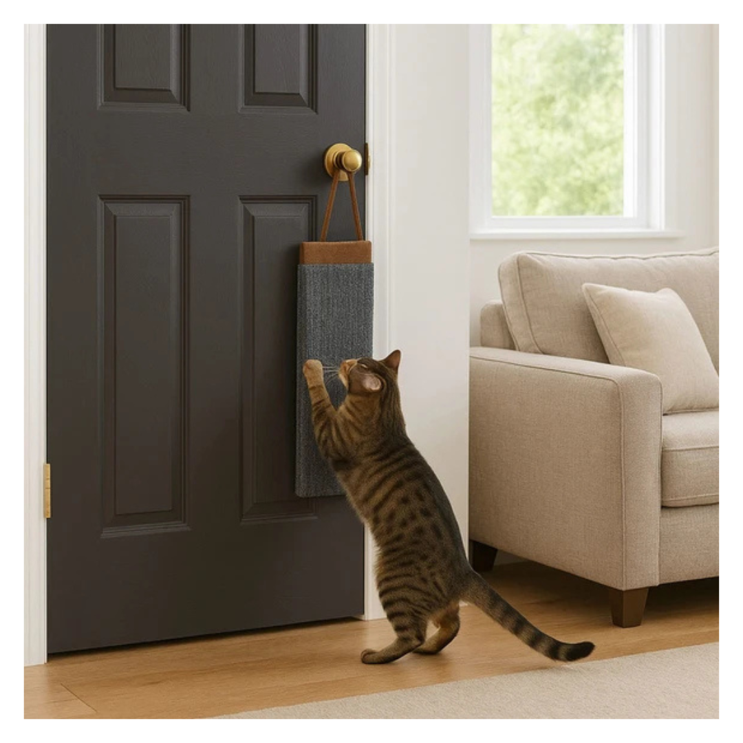 Kole Imports 22 x 4 in Hanging Door Carpet Cat Scratcher