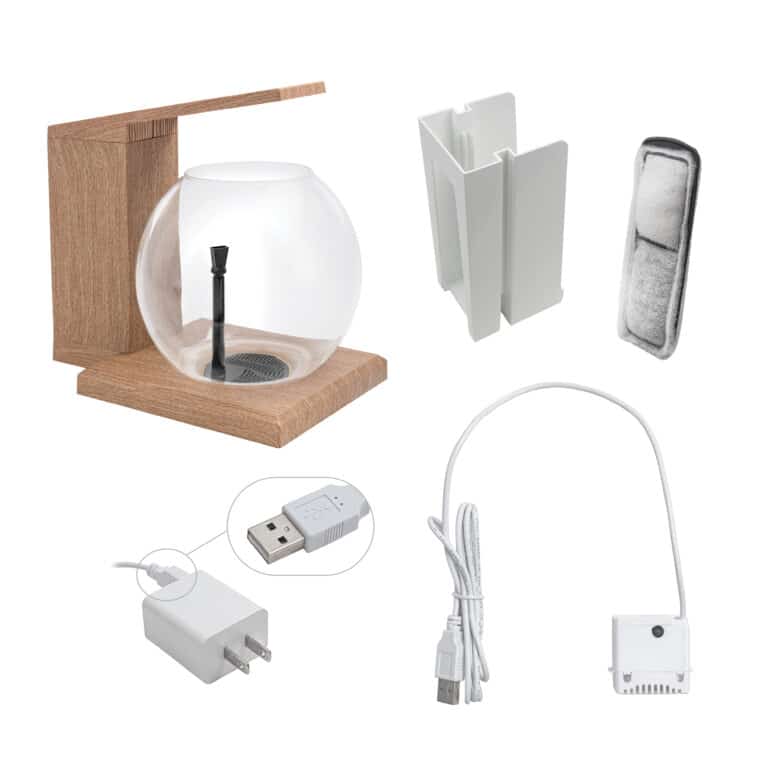Fluval Liv Microscaping Teak Aquarium Kit 1.6 gal