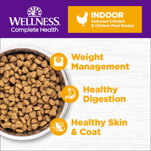 Wellness Complete Health Indoor Deboned Chicken Recipe Grain-Free Adult Dry Cat Food 5.5 lb