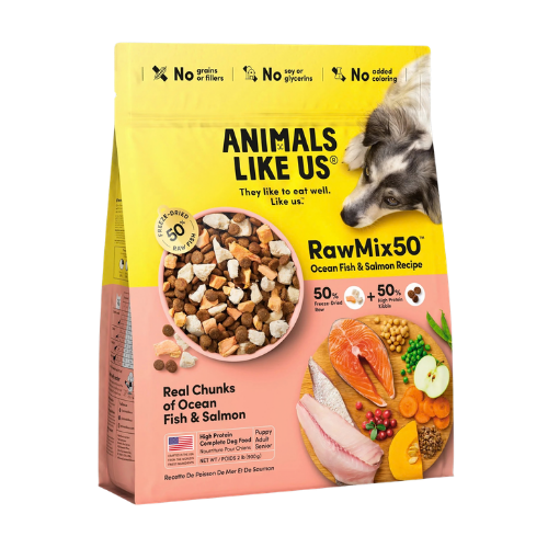 Animals Like Us RawMix50 Ocean Fish & Salmon Recipe Freeze-Dried Dog Food