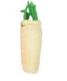 A&E Nibbles Large Loofah Daikon Small Animal Chew Toy