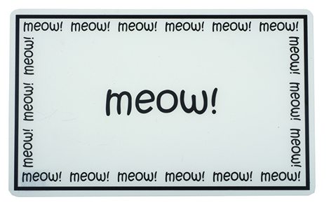 Petrageous Designs "Meow!" Plastic Pet Placemat
