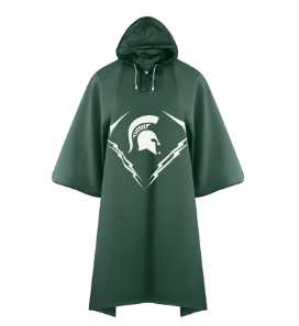 Pets First Michigan State Spartans Premium Poncho for Humans