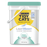 Tidy Cats LightWeight Free & Clean Multi-Cat Clumping Cat Litter Pail 17 lb