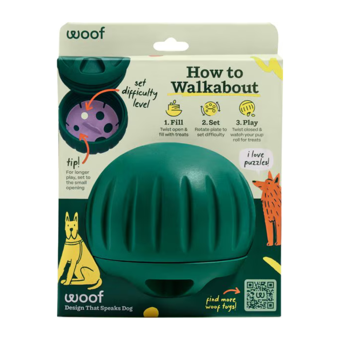 Woof Walkabout Dog Puzzle & Slow-Feeder Treat Dispenser