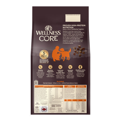 Wellness Core Original Deboned Turkey, Turkey Meal, & Chicken Meal Recipe Grain-Free Dry Dog Food