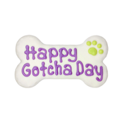 Bosco & Roxy Happy Gotcha Day Birthday Bone Dog Treat Cookie 6 in