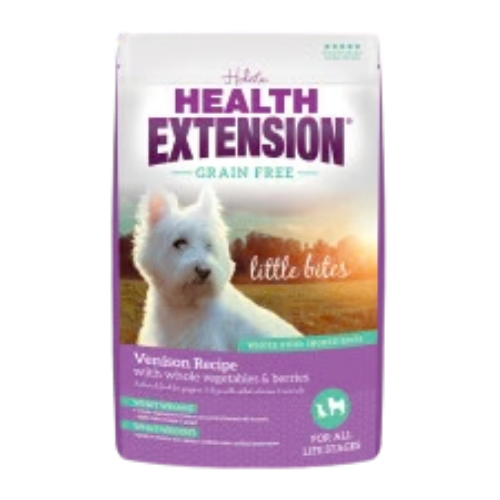 Health Extension Little Bites Grain-Free Venison Recipe All Life Stages Dry Dog Food