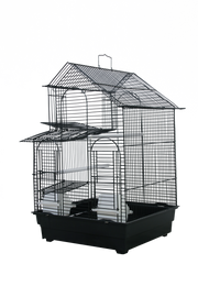 A&E House Top Black Bird Cage 16 x 14 x 23 in