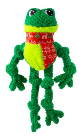 Kong Holiday Knots Plush Frog Dog Toy L/XL