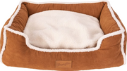 Wrangler Microsuede Sherpa Trimmed Cuddler Pet Bed