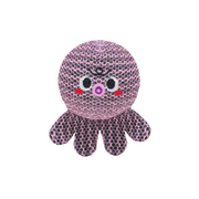 Hugsmart Summer Ocean Pals Plush Mesh Octopus Dog Toy 5 in