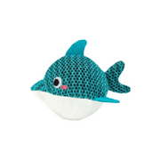 Hugsmart Summer Ocean Pals Plush Mesh Dolphin Dog Toy 5 in