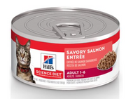 Hill's Science Diet Adult 1-6 Savory Salmon Entree Canned Cat Food