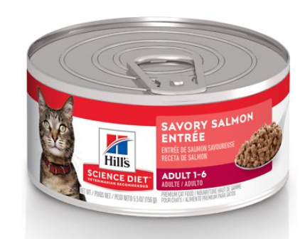 Hill's Science Diet Adult 1-6 Savory Salmon Entree Canned Cat Food