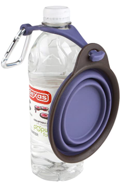 Dexas Collapsible Travel Cup With Water Bottle Holder
