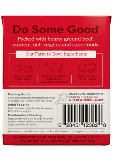Open Farm Grass-Fed Beef Rustic Stew Wet Dog Food