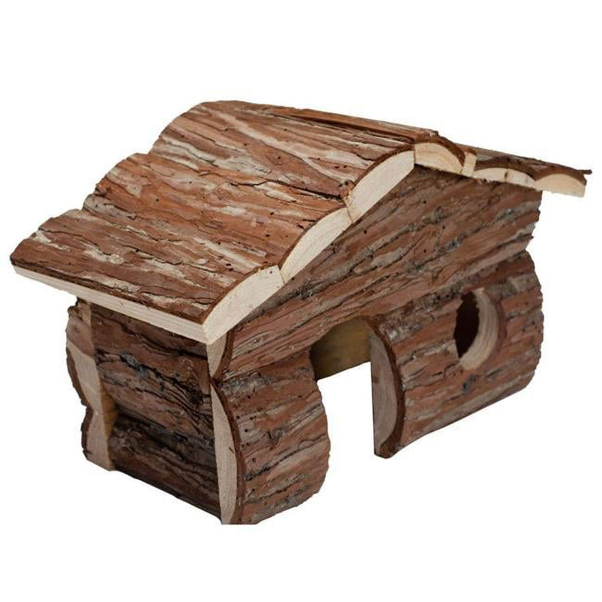 A&E Nibbles Medium Log Cabin Small Animal Chew & Hideout