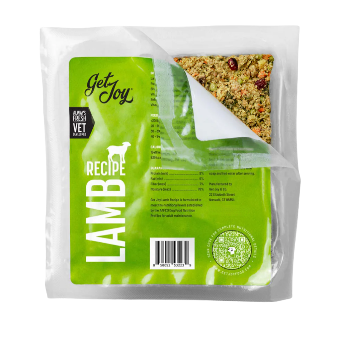 Get Joy Frozen Gently Cooked Lamb Recipe for Dogs 8.82 oz