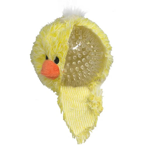 Petlou EZ Squeaky Chick Ball Stuffing-Free Dog Toy 4 in