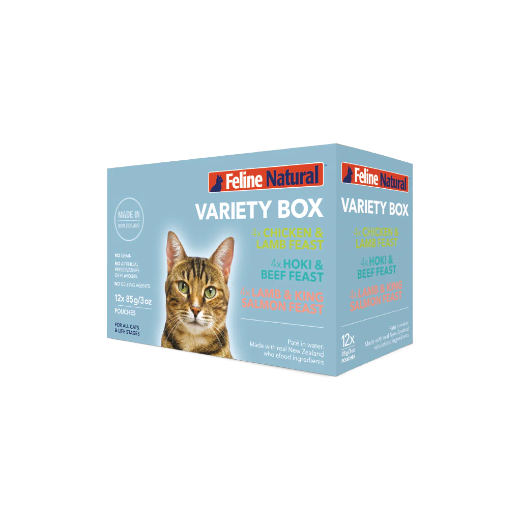 Natural Pet Food Variety Pack Grain-Free Pate Wet Cat Food 3 oz/Case of 12
