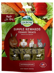 Oxbow Animal Health Simple Rewards Baked Hay & Veggie Treats 3 oz