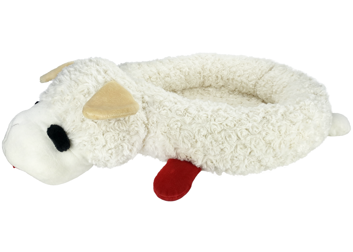 Multipet Plush Lamb Chop Pet Bed 27 in