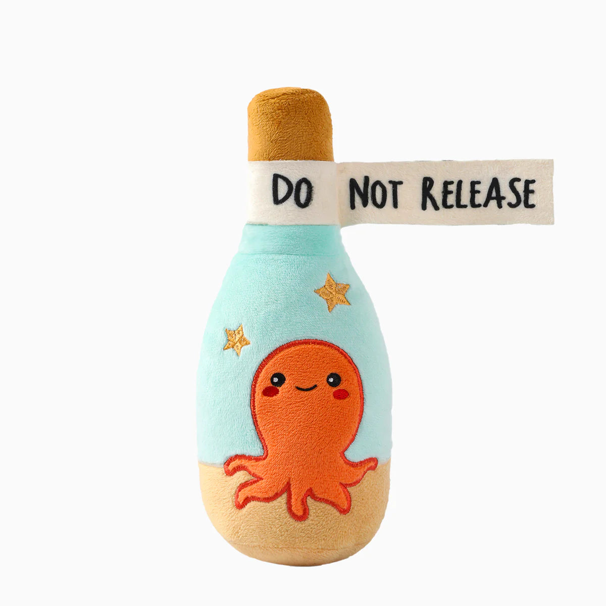 Hugsmart Summer Beach Daze Drift Bottle Plush Dog Toy 9 in