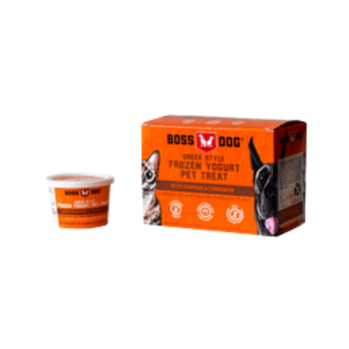 Boss Dog Greek Style Frozen Yogurt Pumpkin & Cinnamon Dog Treat