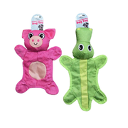 Kole Imports Crinkle Squeaky Assorted Animal Style Dog Toy