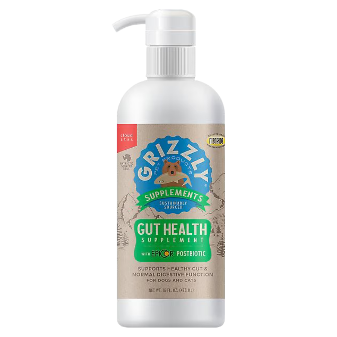 Grizzly Pet Products Gut Health Liquid Health Supplement for Dogs 16 oz