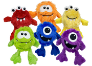 Incredipet Mini Monster Plush Dog Toy, Assorted 5 in